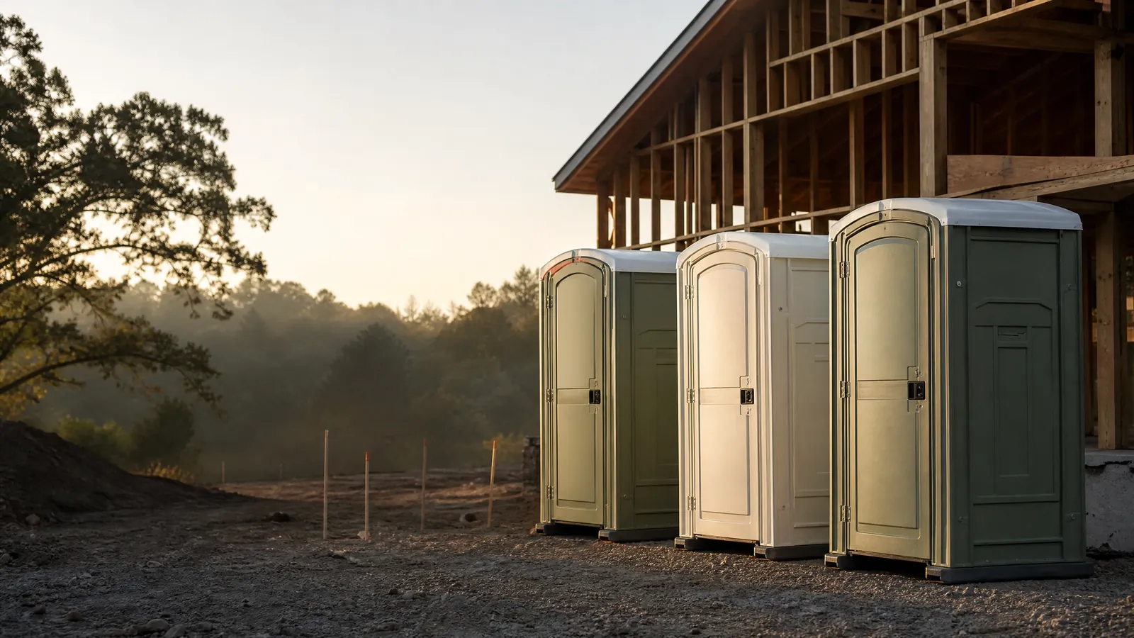 Long-term portable sanitation that adapts with you portable sanitation setup